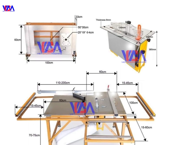 MÁY CƯA BÀN TRƯỢT MINI ĐA NĂNG JT100
