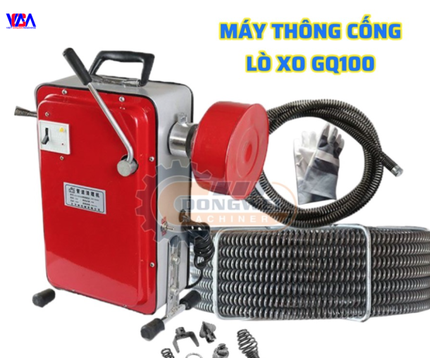MÁY THÔNG CỐNG LÒ XO GQ100A -900W